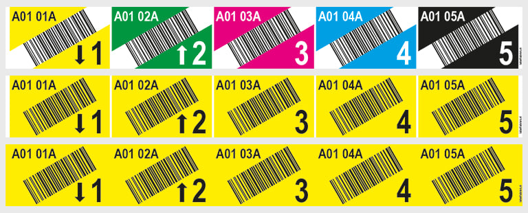 Pickstelling labels